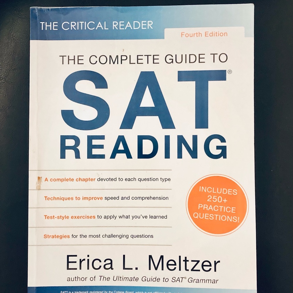 The Complete Guide to SAT Reading Book